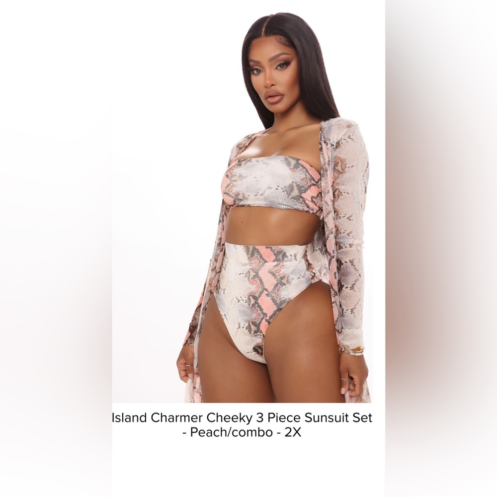 Fashion Nova Three piece bathing suit